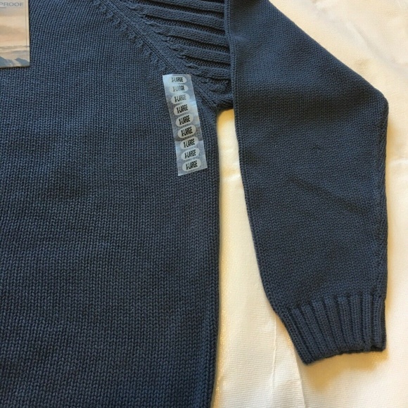 Weatherproof Men's XL blue sweater zip up NEW - Picture 4 of 7